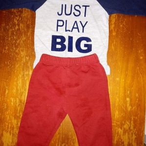 12 month long sleeve pants set